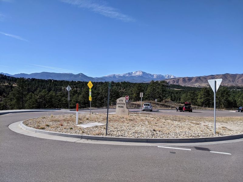 Facing West from Ute Valley Trail roundabout
