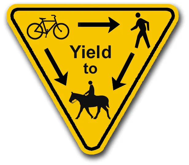 Trail right of way diagram