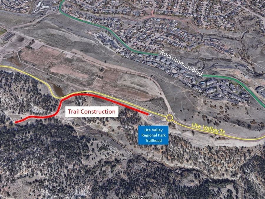 Construction on Ute Valley Park Regional Trail cover image
