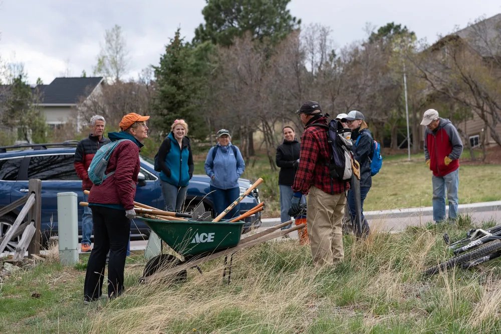 Volunteers in action